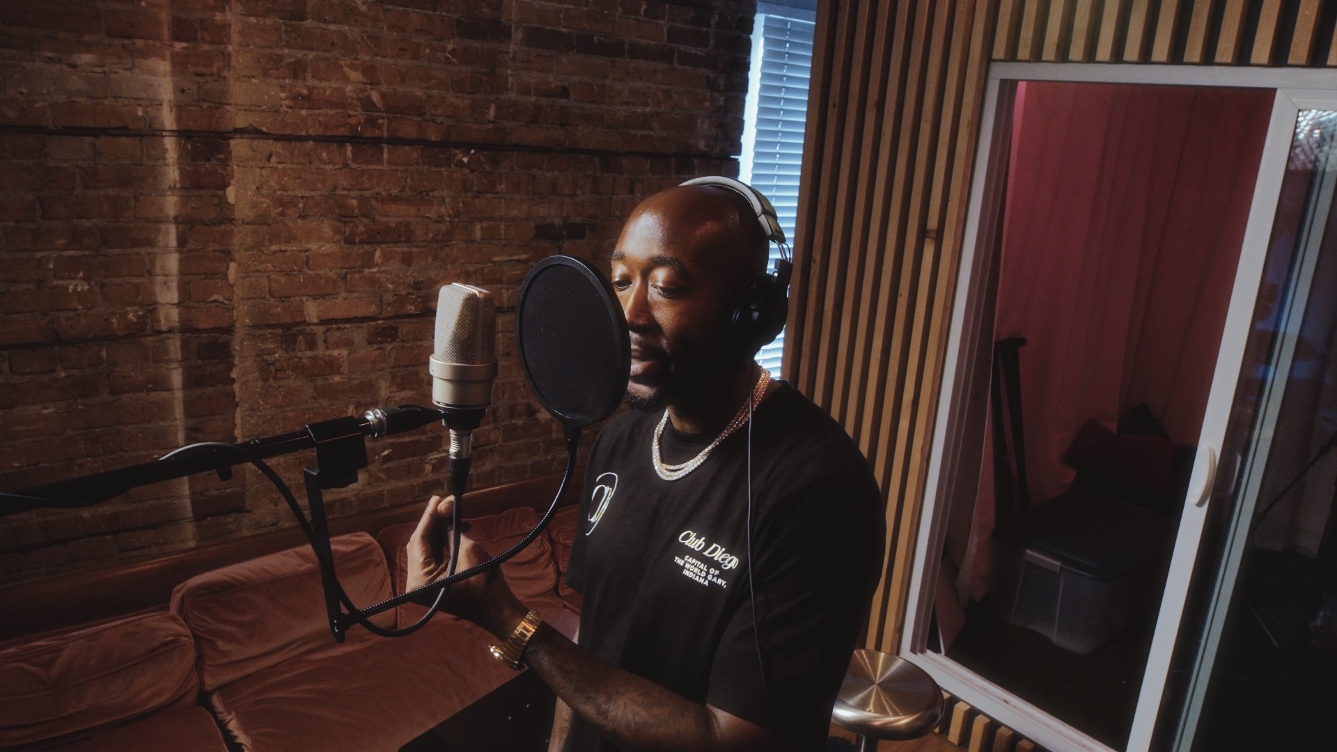 Professional recording session at MixxedMedia studio in Tampa FL